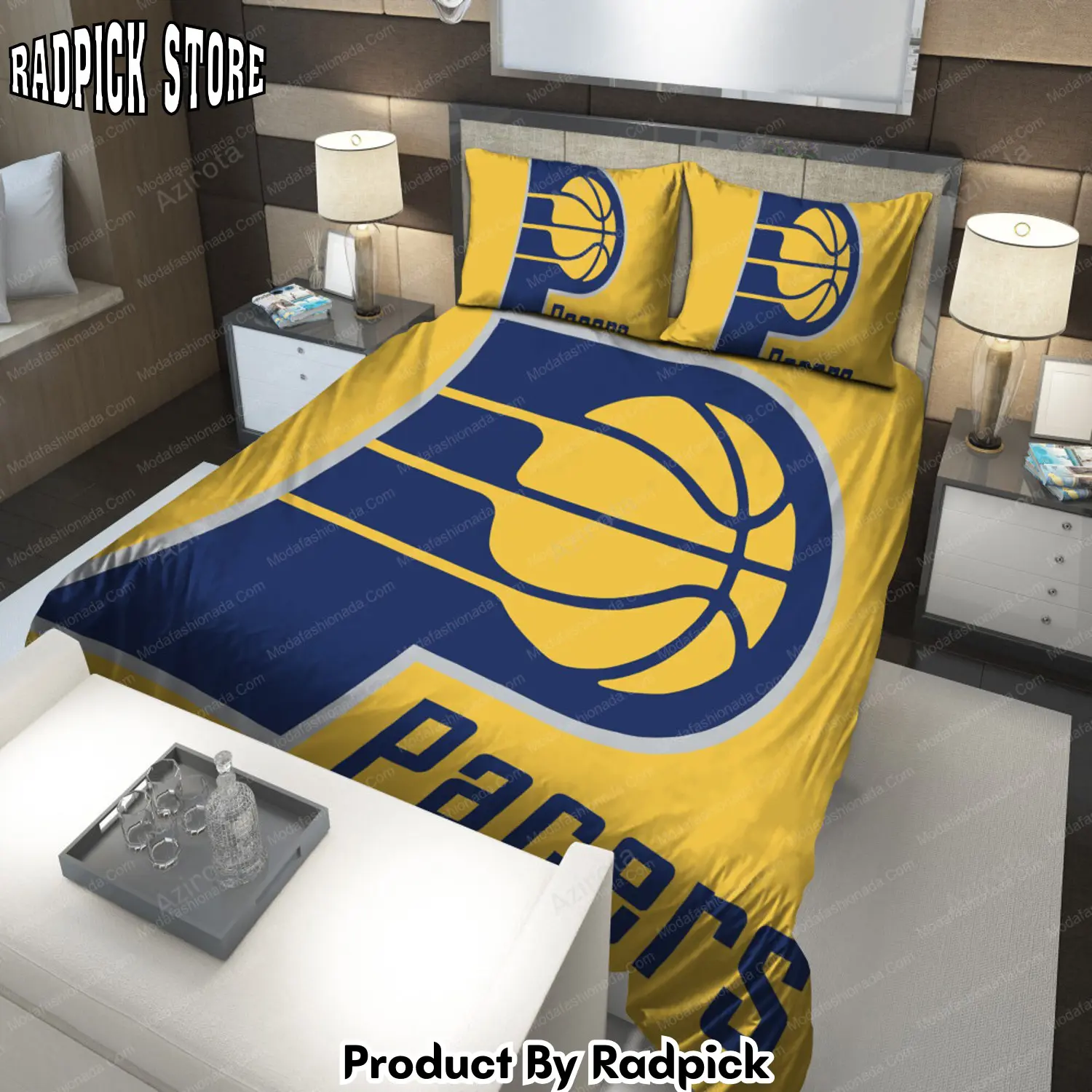 Radpick logo indiana pacers 234 bedding sets rp3279016